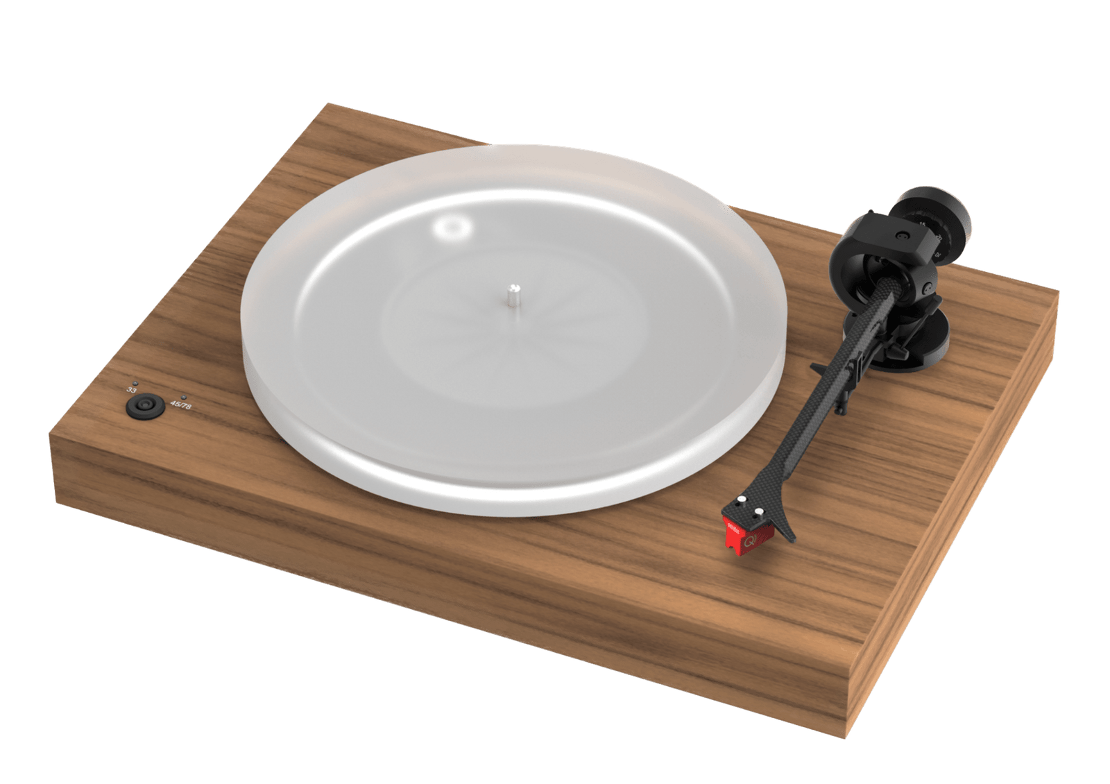 ProJect X2 B Turntable with Ortofon Quintet Red MC Cartridge in walnut
