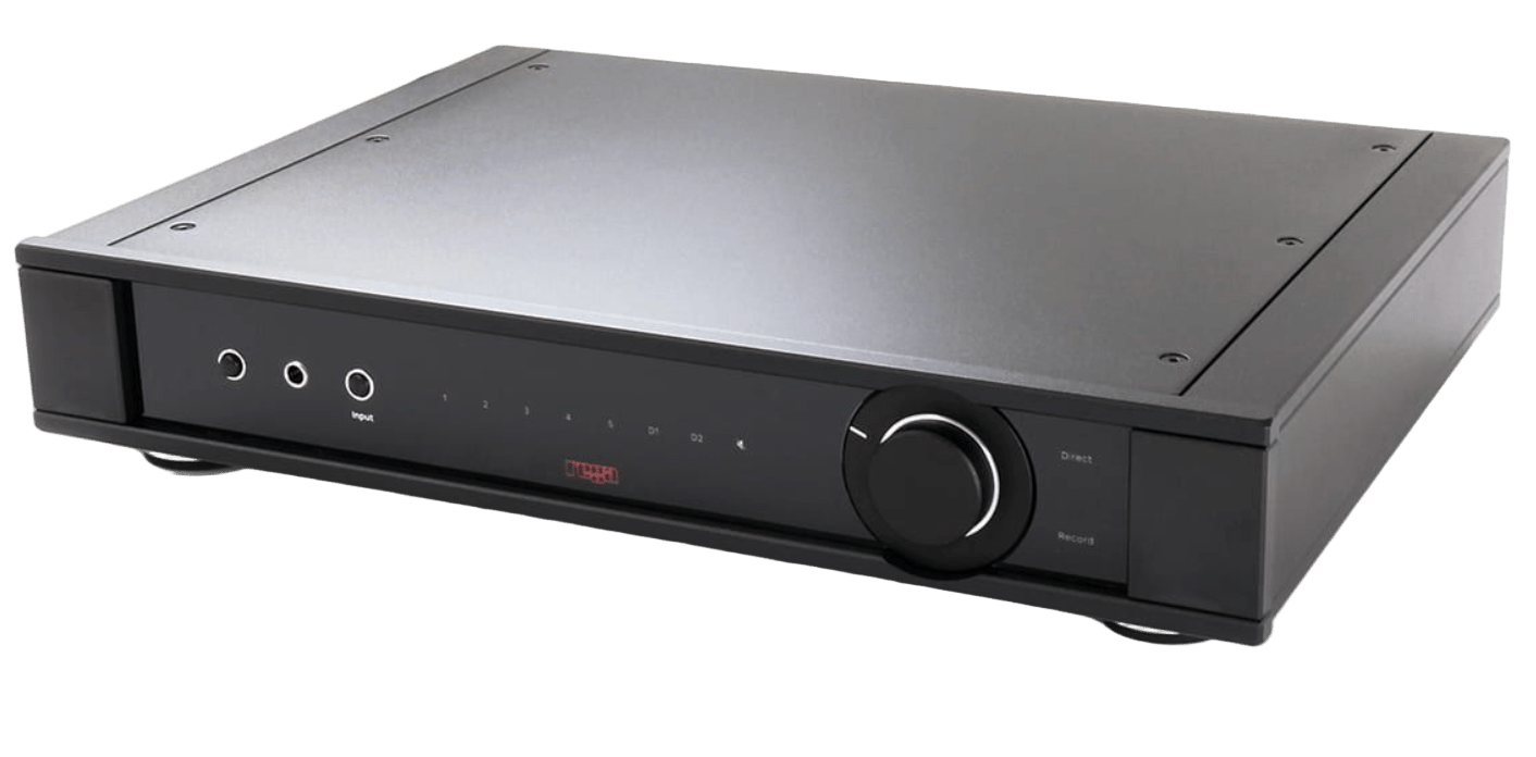 Rega Elicit MK5 Integrated Amplifier, angled to the left