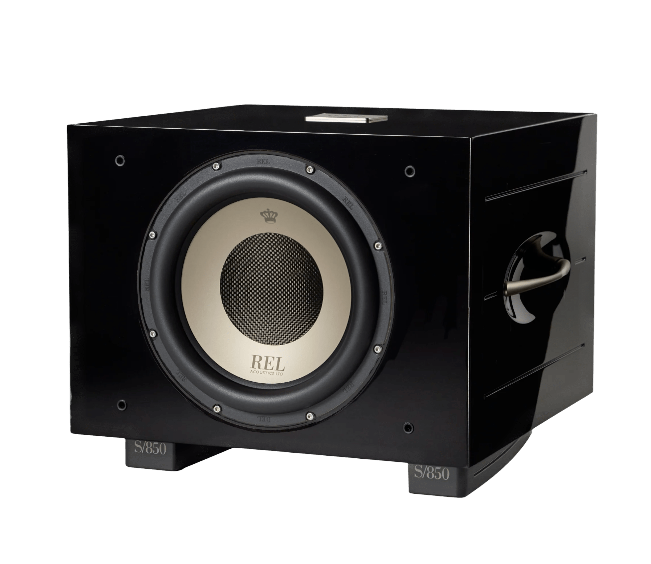 REL S/850 Subwoofer in black, no grille