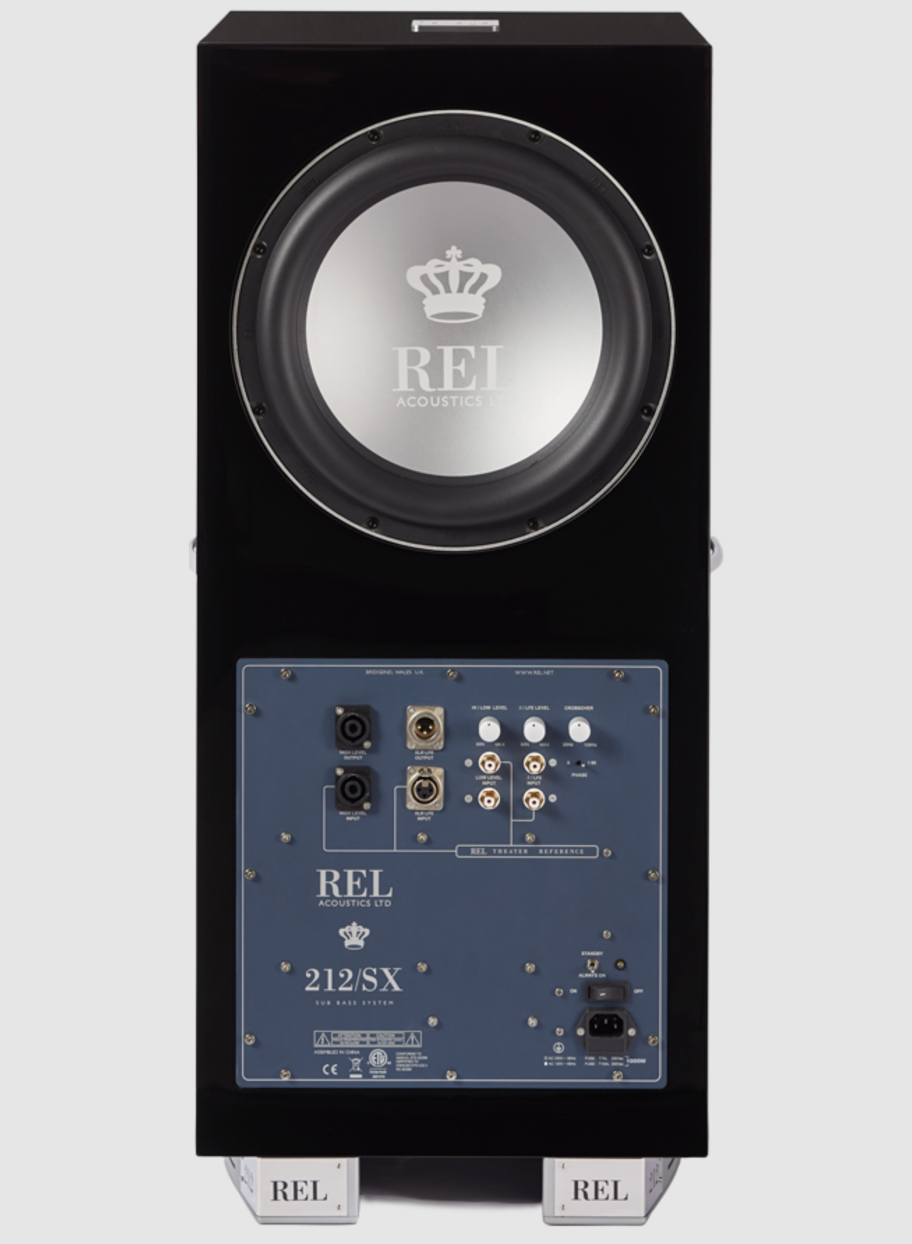 REL 212/SX REL 212/SX Subwoofer, back of unit
