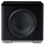 The REL Acoustics HT1205 MKII subwoofer in Black Front image, no grille