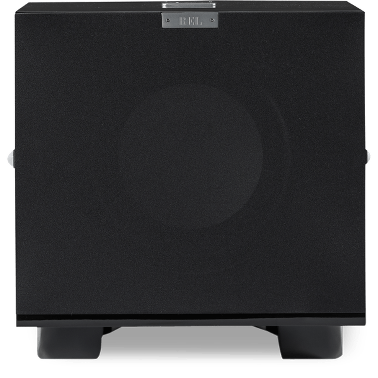 REL Acoustics Subwoofers REL S/510 Subwoofer in piano black with grille.  Front