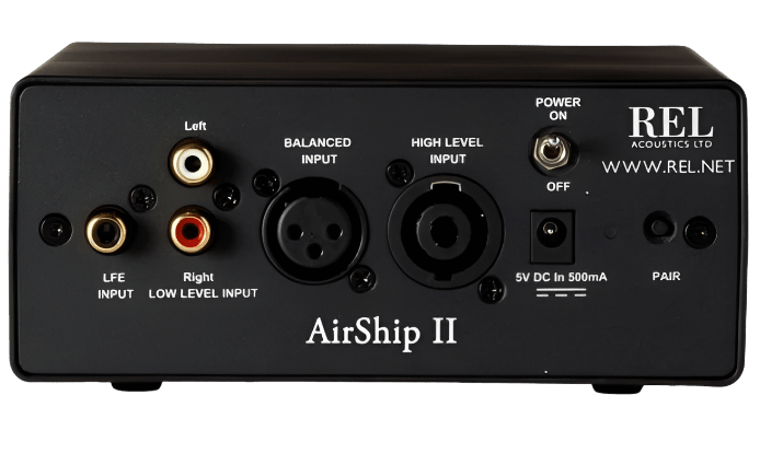 REL Acoustics Upgrades & Accessories REL AirShip Transmitter, back of unit