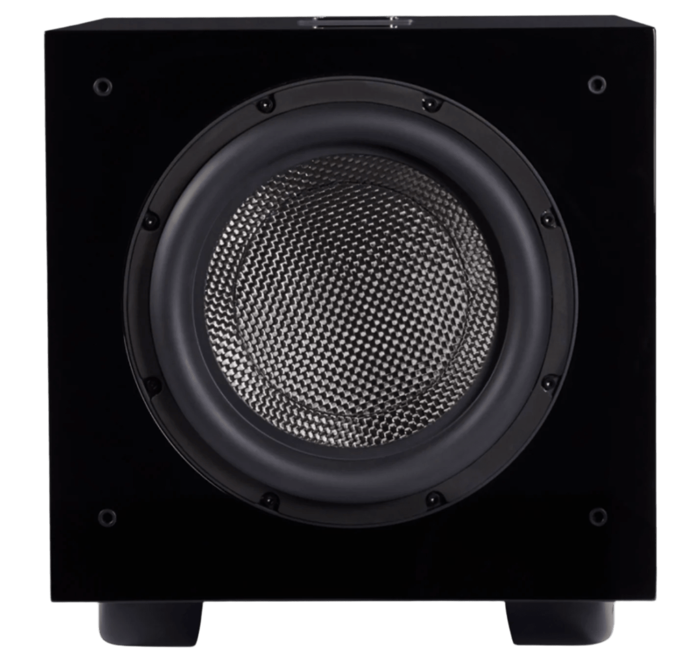 REL Carbon Special subwoofer, black front, no grille