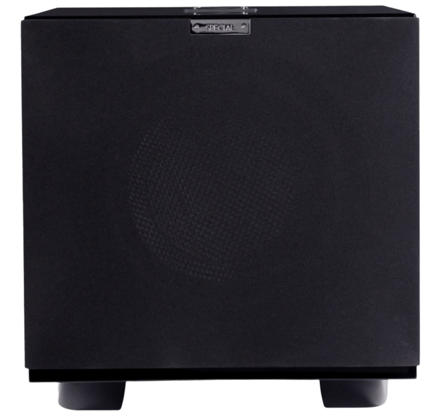 REL Carbon Special subwoofer, black front, with grille