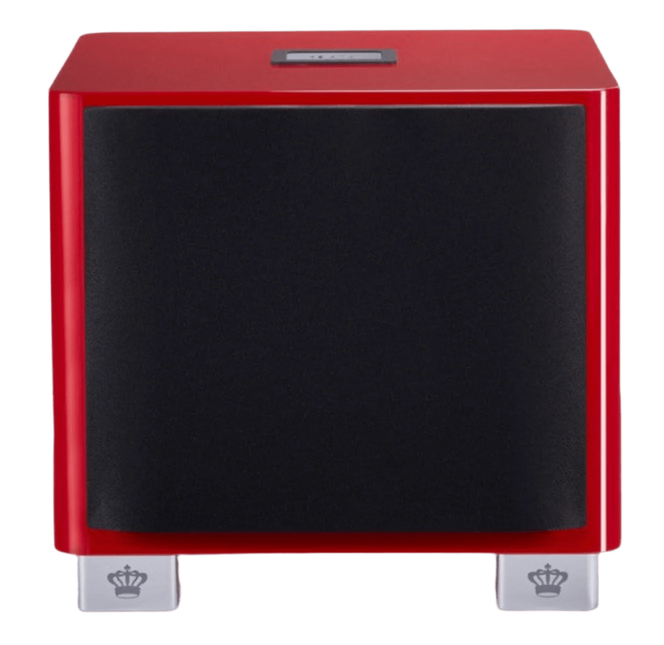 REL T/9x Subwoofer Limited Edition Italian Racing Red, front with grille