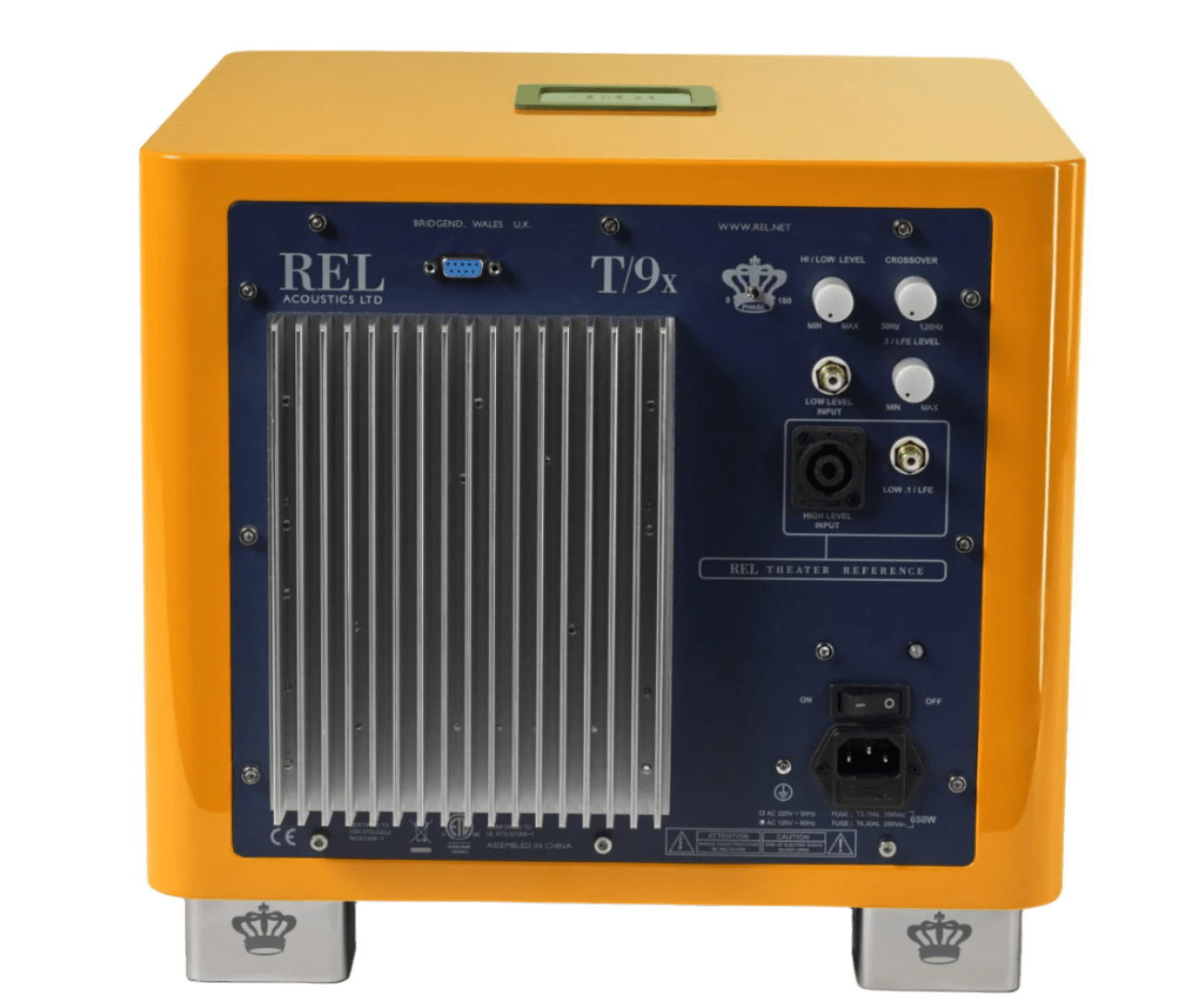 REL T/9x Subwoofer Limited Edition Tangerine Dream, back