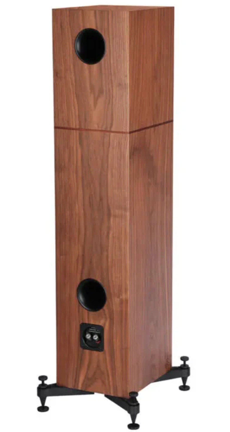 Revival Audio ATALANTE 4 Floorstanding Speakers (Pair) in Walnut, back of single speaker 
