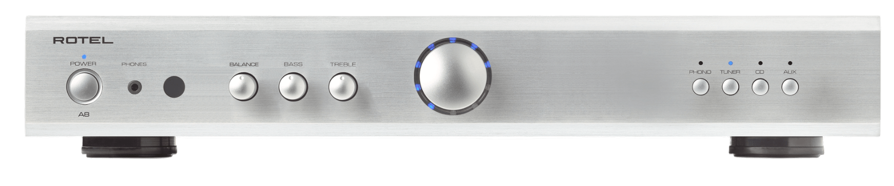 Rotel A8 Integrated Amplifier in silver