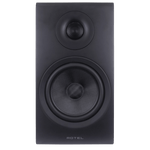 Rotel Amora 5 Bookshelf Speakers.  Front of individual speaker in Black shown, without grille
