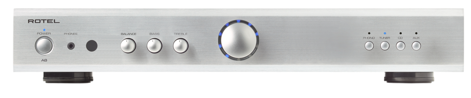 Rotel A8 Integrated Amplifier in silver