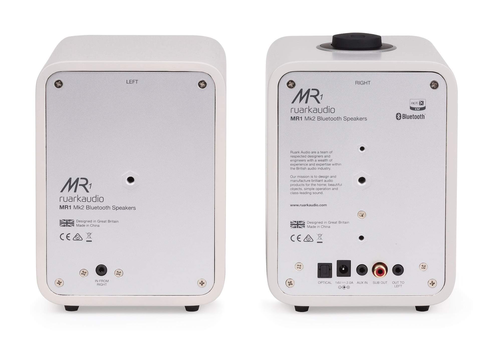 Ruark Audio Active Speakers Ruark Audio MR1 Mk2 Bluetooth Speaker System - Soft Grey