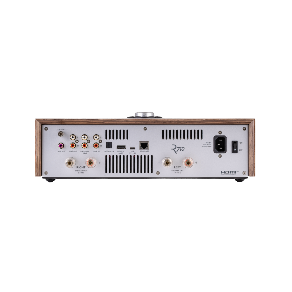 Ruark Audio R710 Music Console in Walnut, back