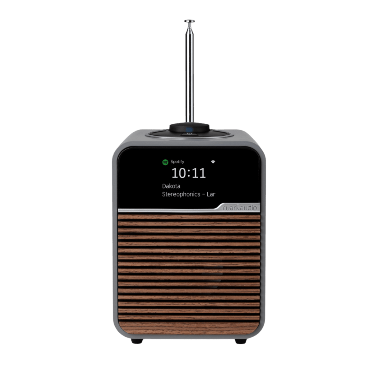 Ruark Audio R1S Smart Radio, in mid grey, front