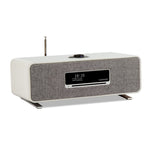 The Ruark Audio R3S is the ultimate, versatile all-in-one system connected music system. Soft Grey unit displayed here