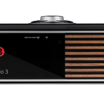 Ruark Audio R610 Music Console in Satin Charcoal Lacquer  with Walnut Slat Trim, front view