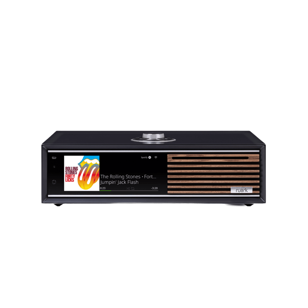 Ruark Audio R710 Music Console in Charcoal, front and top