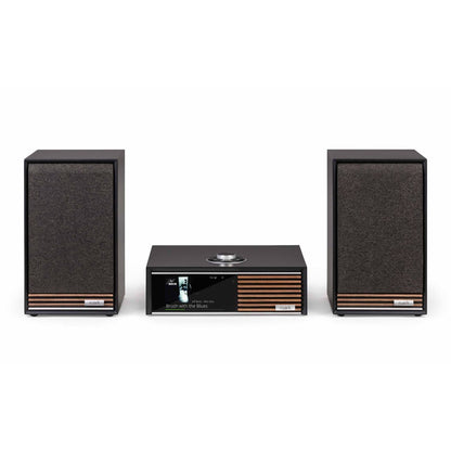 Ruark Audio R610 and Sabre-R Streaming System in Satin Charcoal, front image