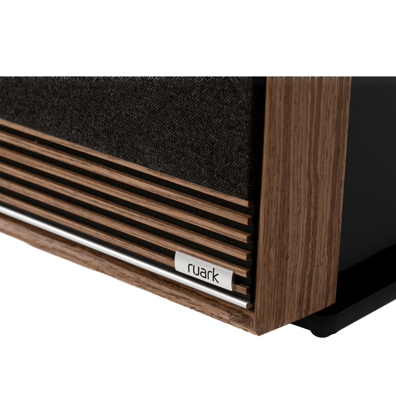 Ruark Talisman-R Floorstanding Speaker in Walnut front bottom detail
