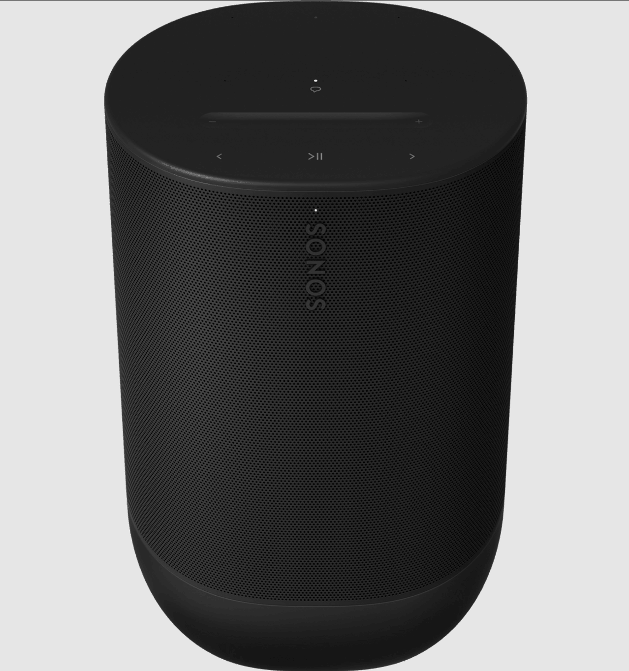 Sonos Move 2 Portable Smart Speaker in Black, front and top