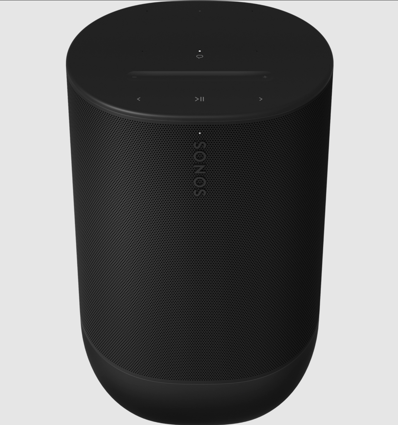Sonos Move 2 Portable Smart Speaker in Black, front and top