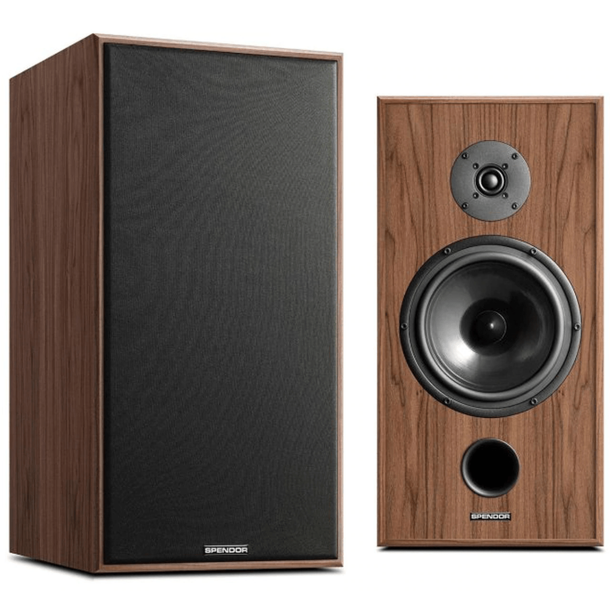 Spendor Classic 2/3 Bookshelf Speakers in Natural Walnut