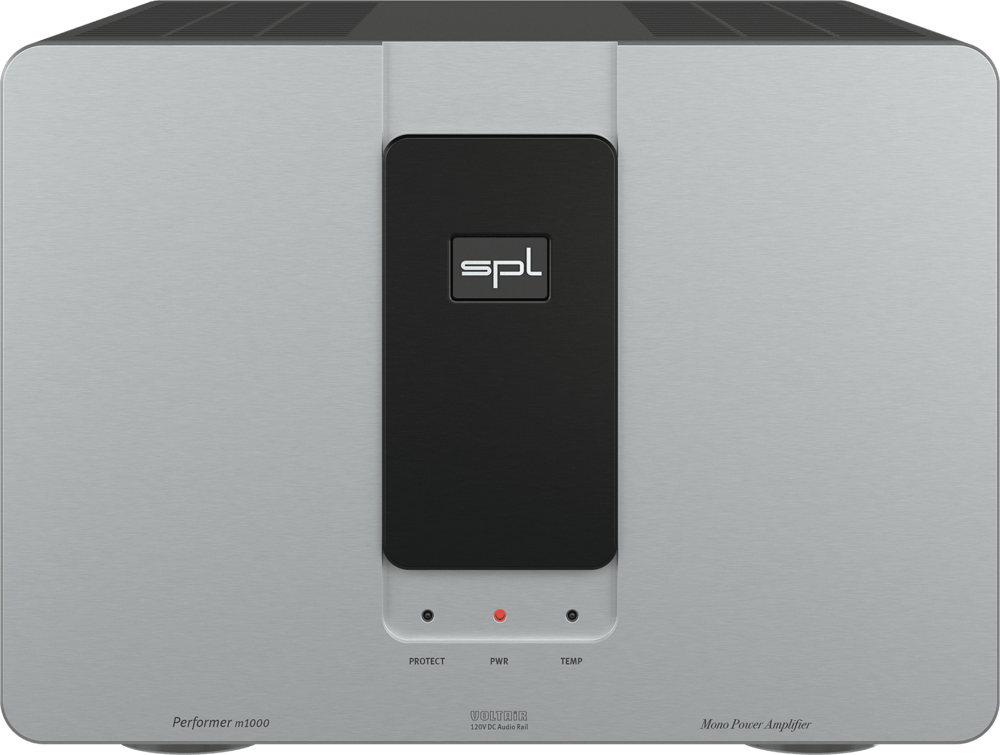 SPL Audio Performer m1000 Mono Power Amplifier. Silver unit with black badge