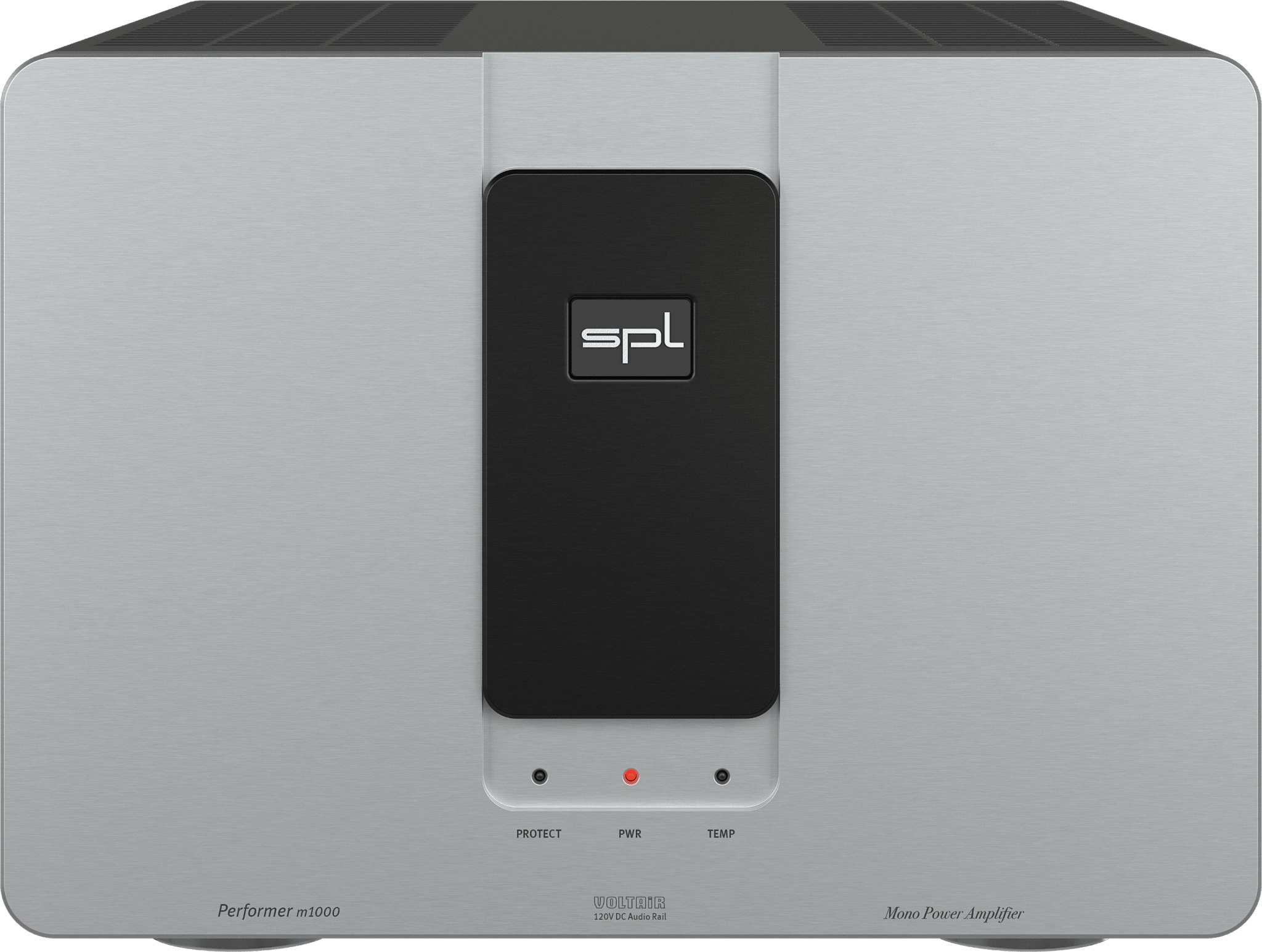 SPL Audio Performer m1000 Mono Power Amplifier. Silver unit with black badge