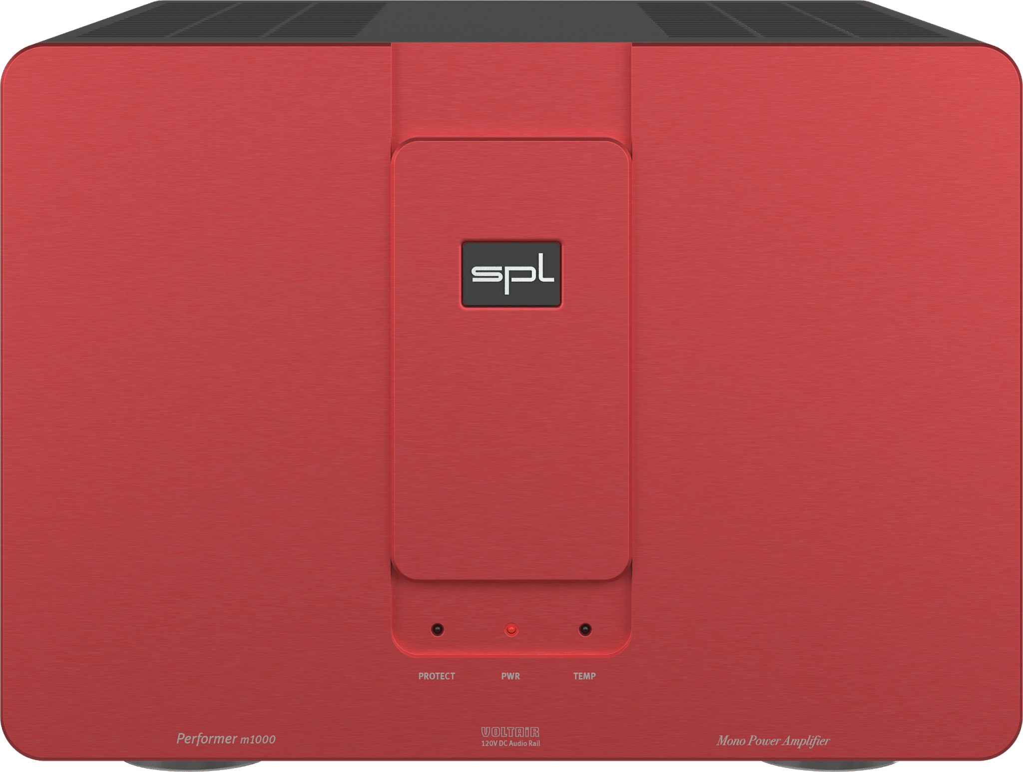 SPL Audio Performer m1000 Mono Power Amplifier. Red unit with red badge