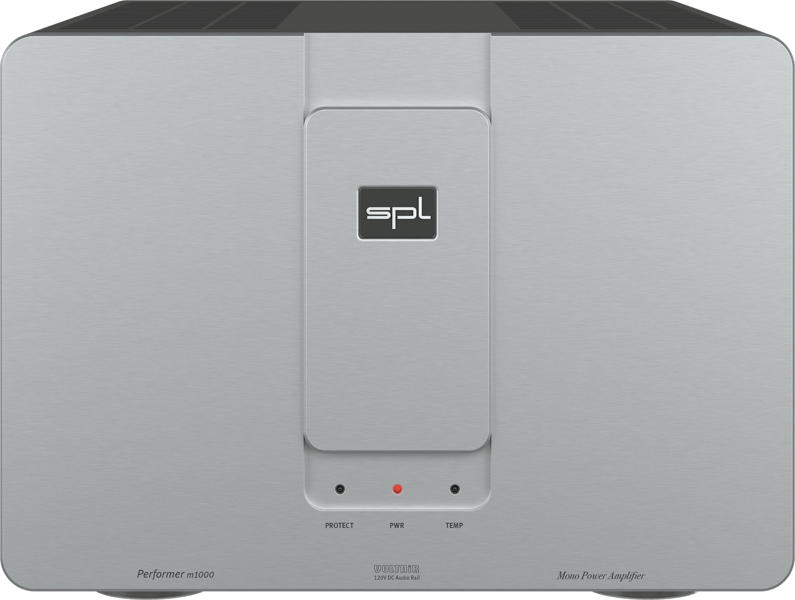 SPL Audio Performer m1000 Mono Power Amplifier. Silver unit with silver badge