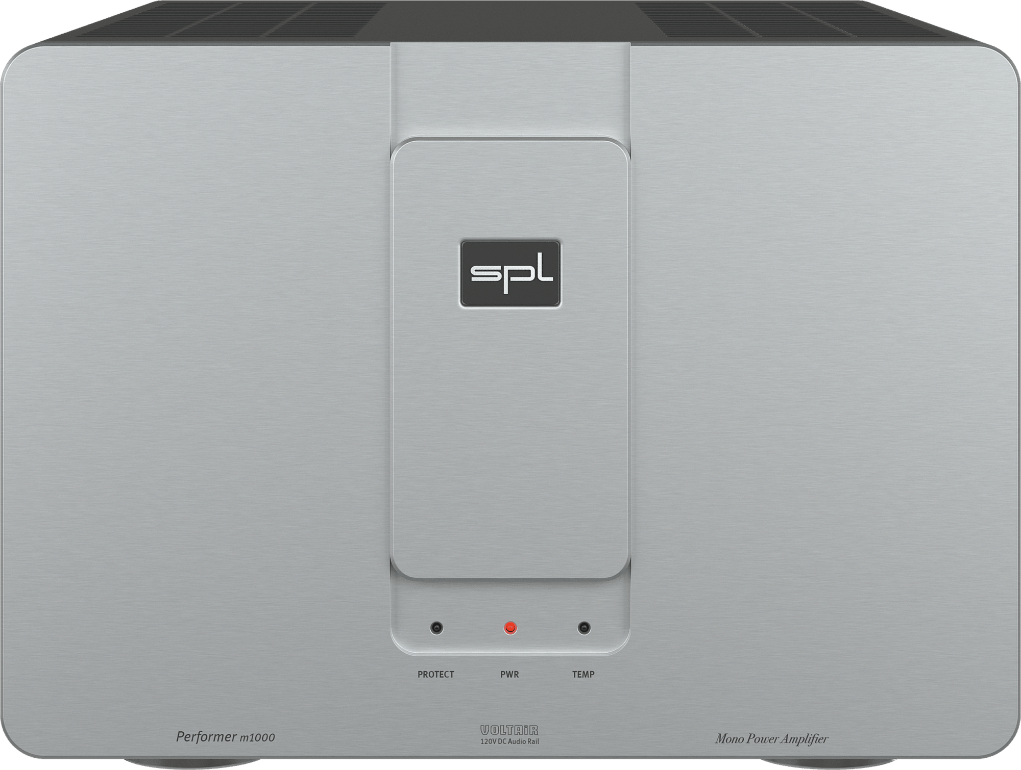 SPL Audio Performer m1000 Mono Power Amplifier. Silver unit with silver badge