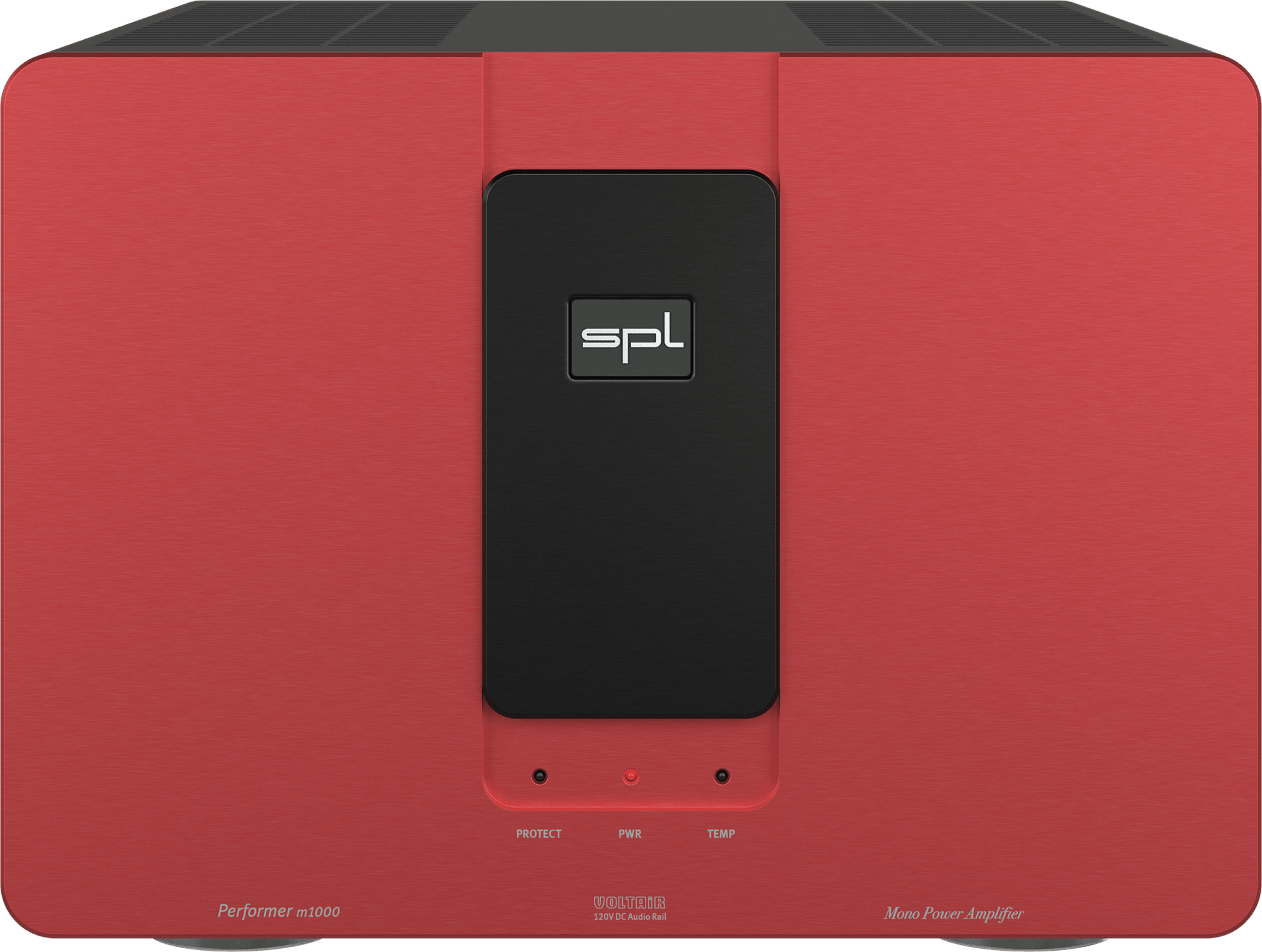 SPL Audio Performer m1000 Mono Power Amplifier. Red unit with black badge