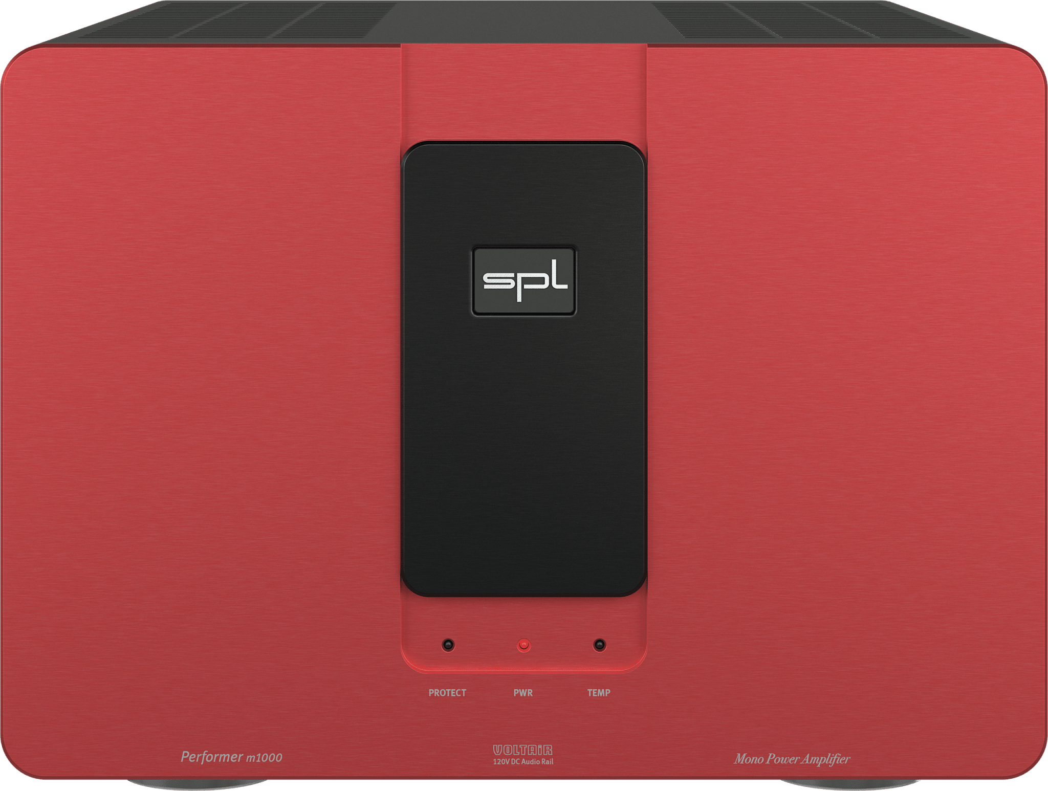 SPL Audio Performer m1000 Mono Power Amplifier. Red unit with black badge