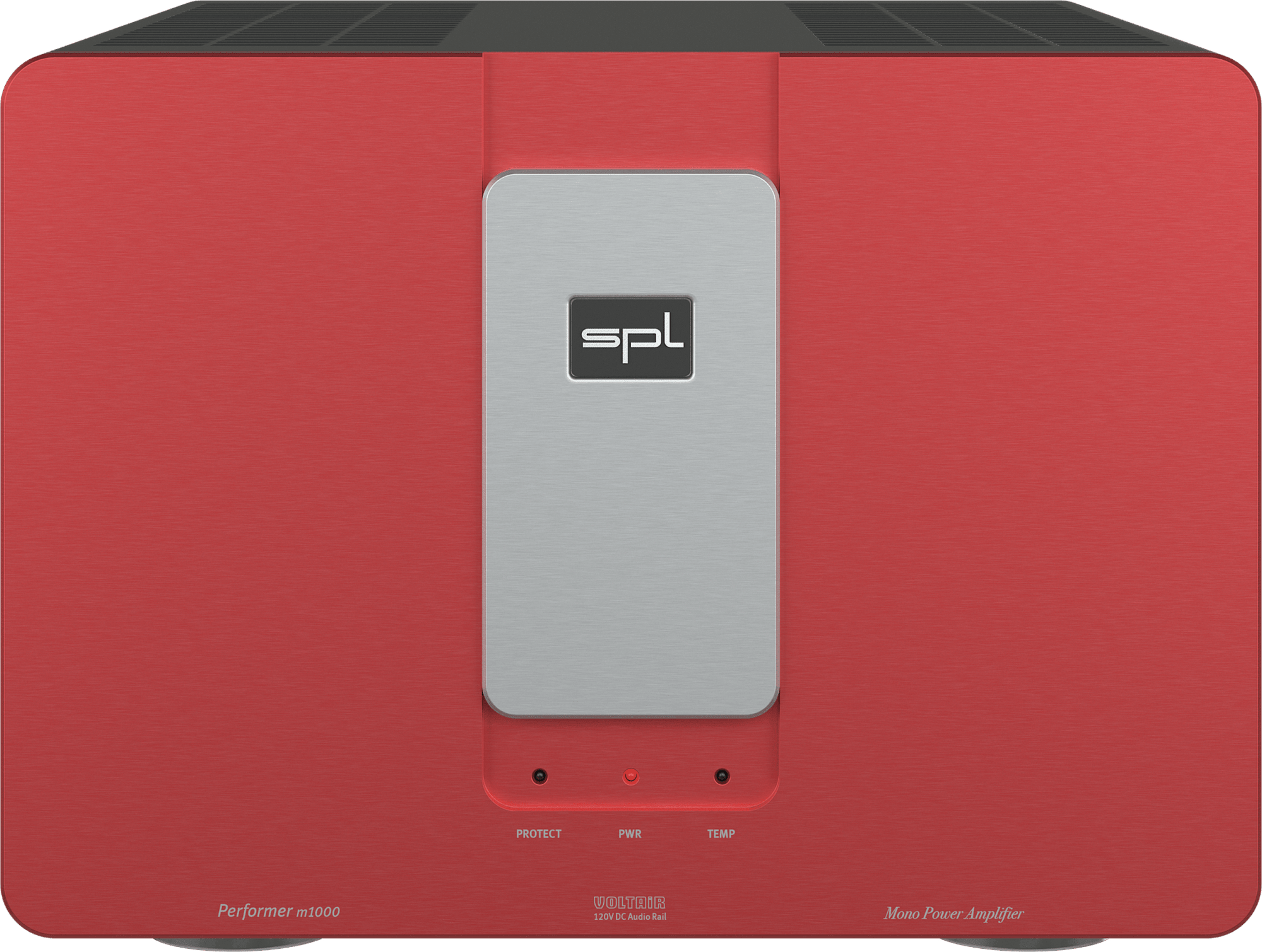 SPL Audio Performer m1000 Mono Power Amplifier. Red unit with silver badge
