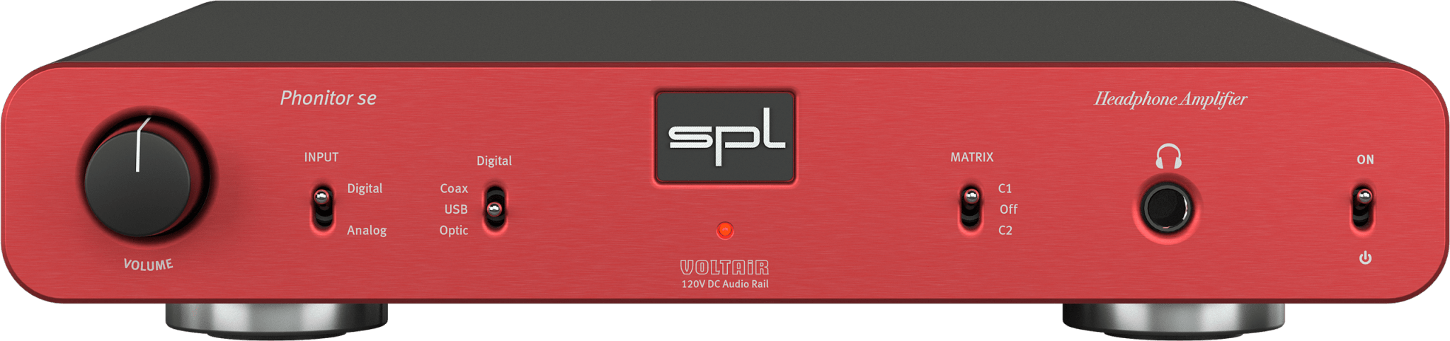 SPL Audio Phonitor se Headphone Amplifier with optional DAC 768xs in red