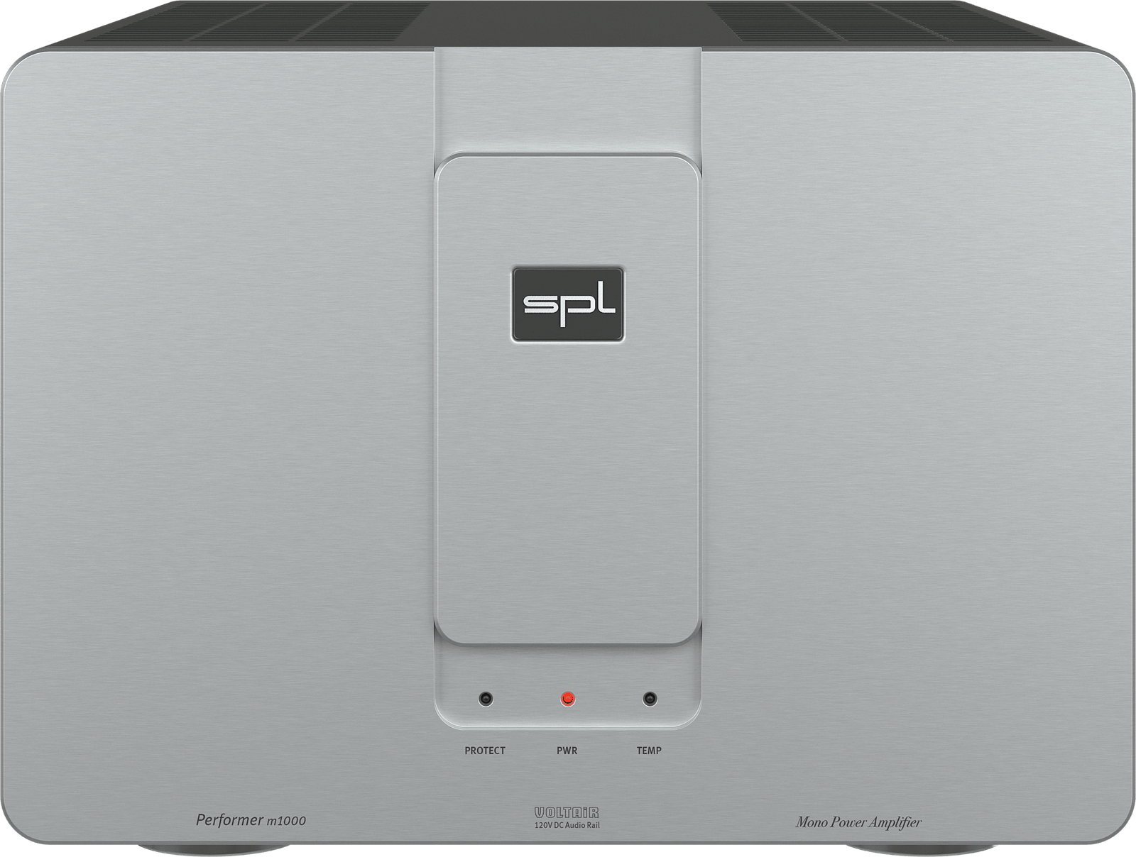 SPL Audio Performer m1000 Mono Power Amplifier. Silver unit with silver badge