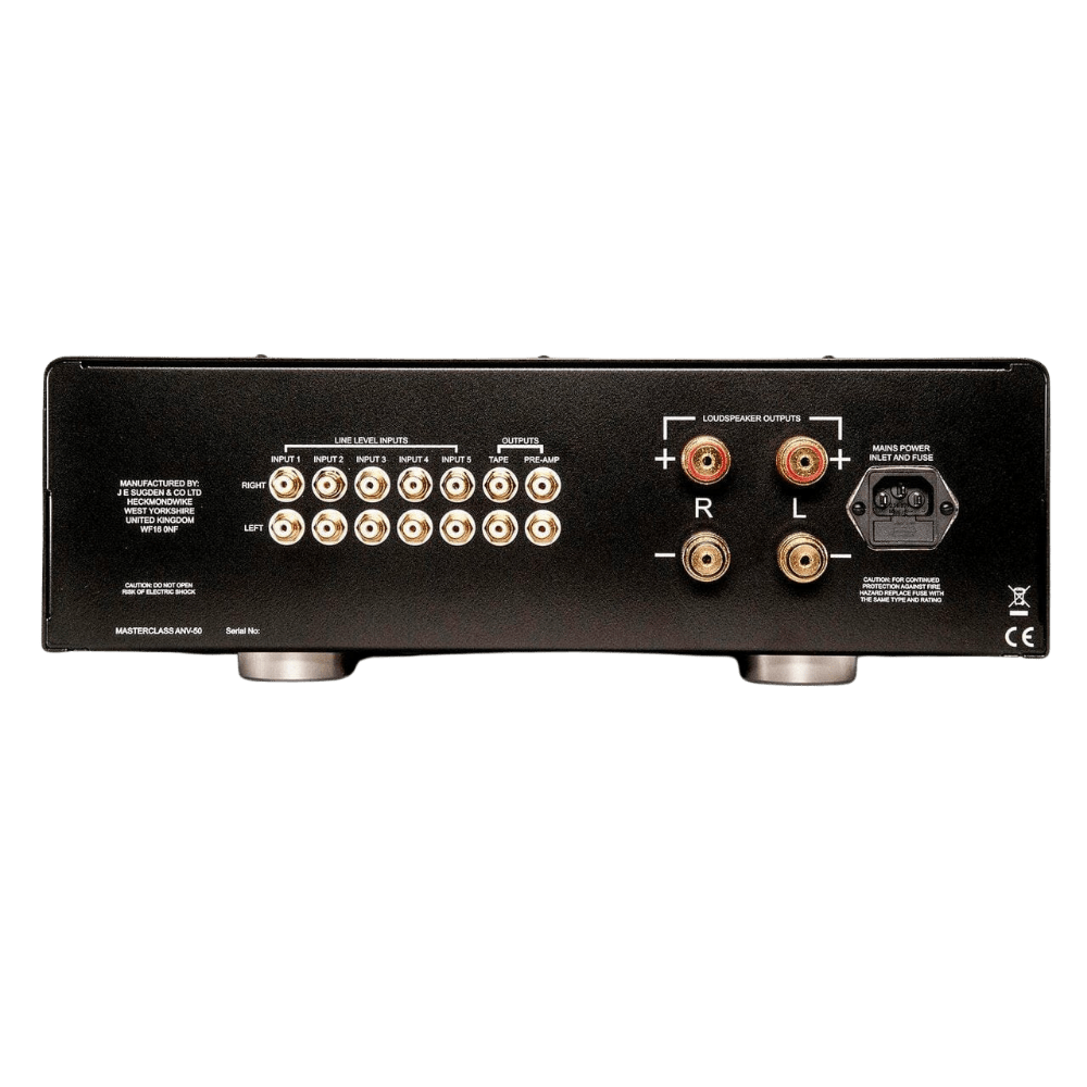Sugden Audio Integrated Amplifiers Sugden Masterclass ANV-50 Integrated Amplifier, rear view