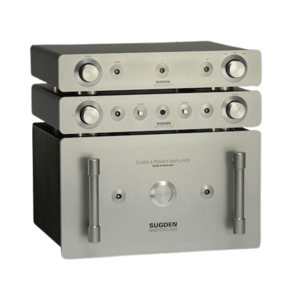 Sugden Masterclass PA-4 Phono Amplifier, Sugden Masterclass LA-4 Line Pre-Amplifier & Sugden Masterclass SPA-4 Pure Class Stereo Power Amplifier.