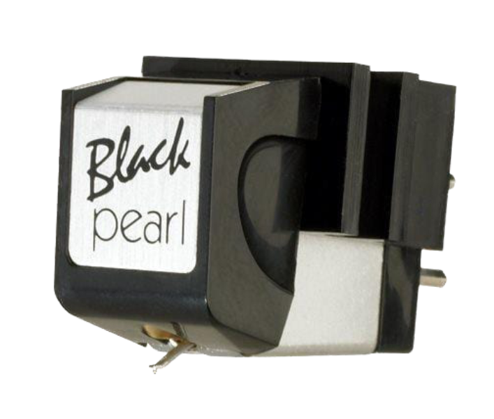 Sumiko RS-BLP Black Pearl Stylus on Black Pearl MM Cartridge, side on