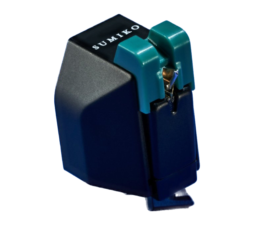 Sumiko RS-OLY Olympia Stylus, mounted on the Sumiko Olympia Cartridge, upright view