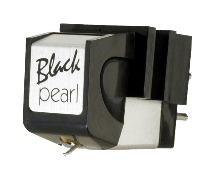 Sumiko RS-BLP Black Pearl Stylus on Black Pearl MM Cartridge, side on