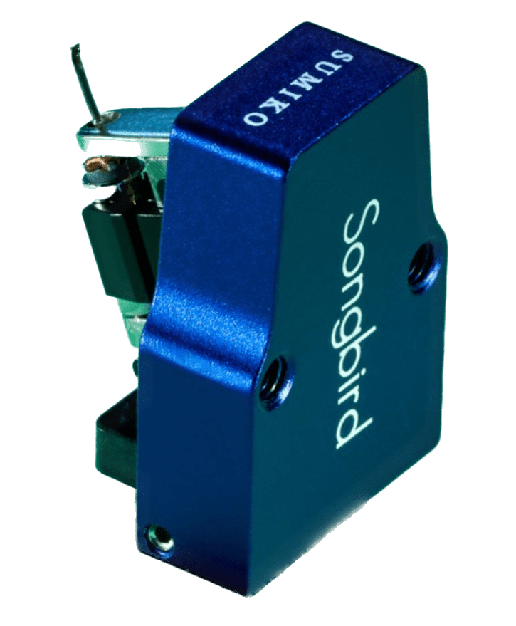 Sumiko Songbird High Output MC Cartridge, upright and angled left