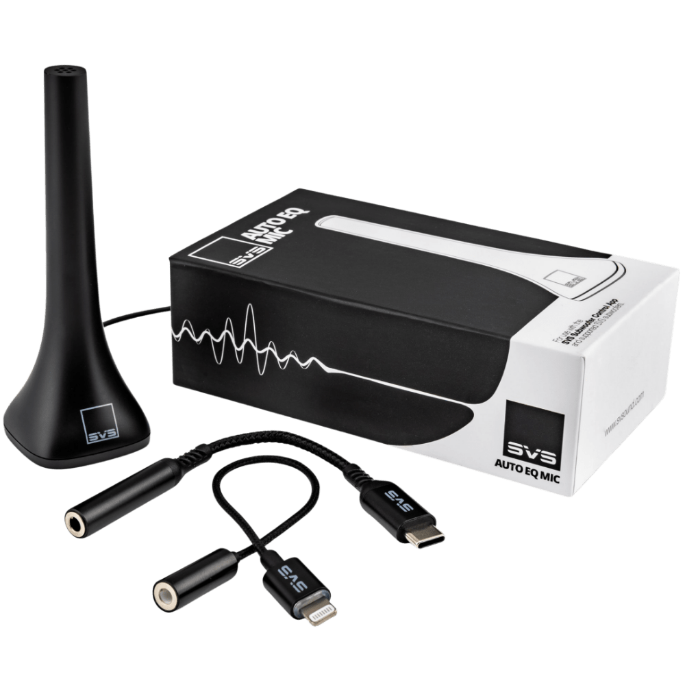 SVS Auto EQ Microphone with inclusions and packaging