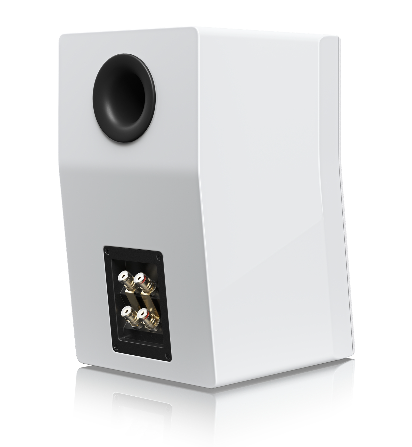 SVS Ultra Evolution Bookshelf Speakers, Piano Gloss White, back