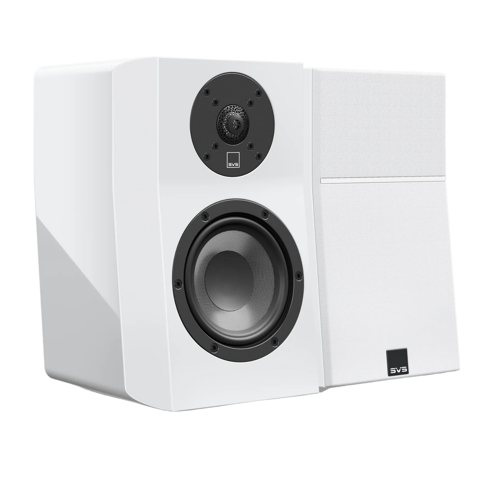 SVS Ultra Evolution Nano Bookshelf Speakers in Piano White Gloss, pair