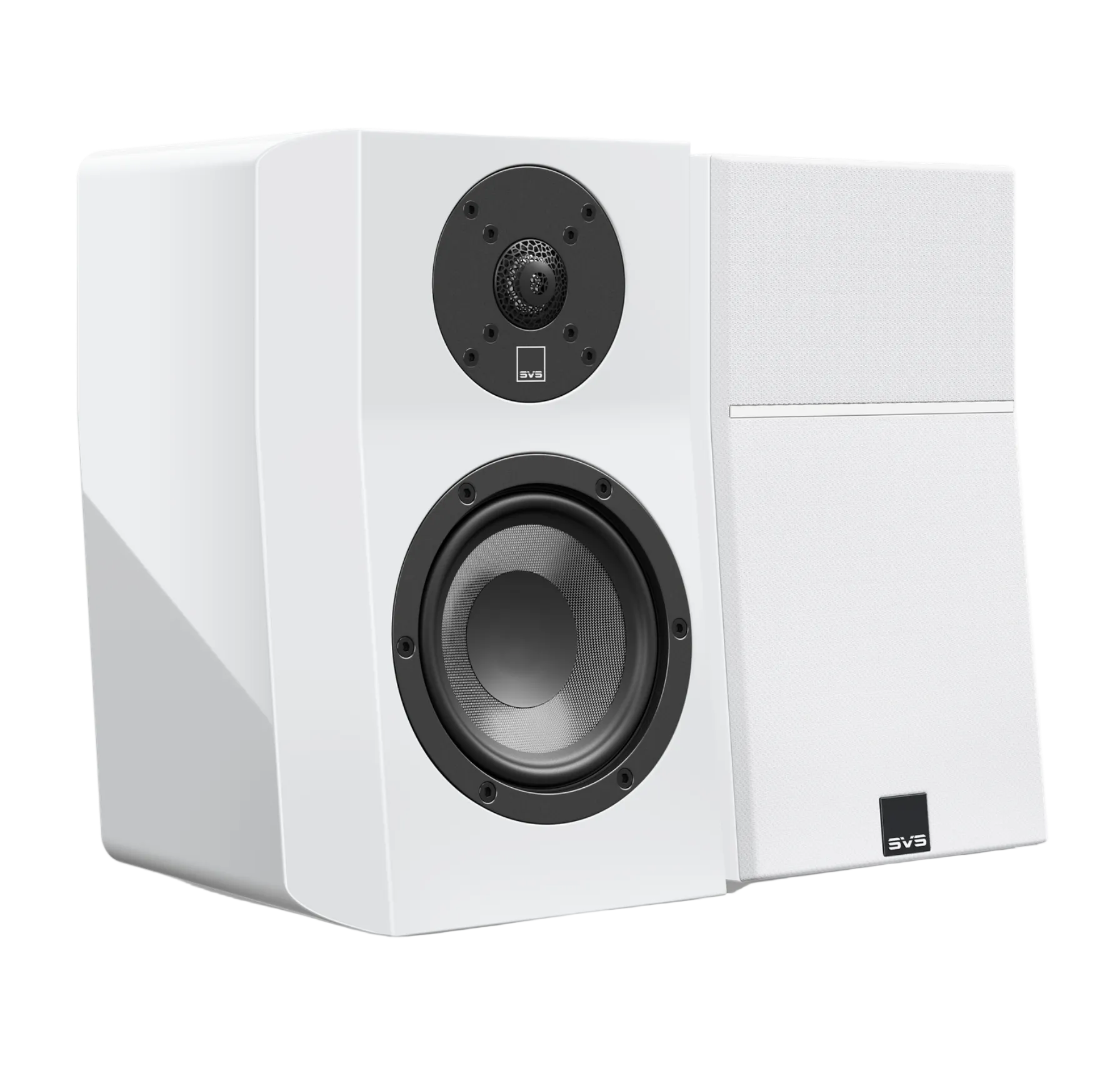 SVS Ultra Evolution Nano Bookshelf Speakers in Piano White Gloss, pair