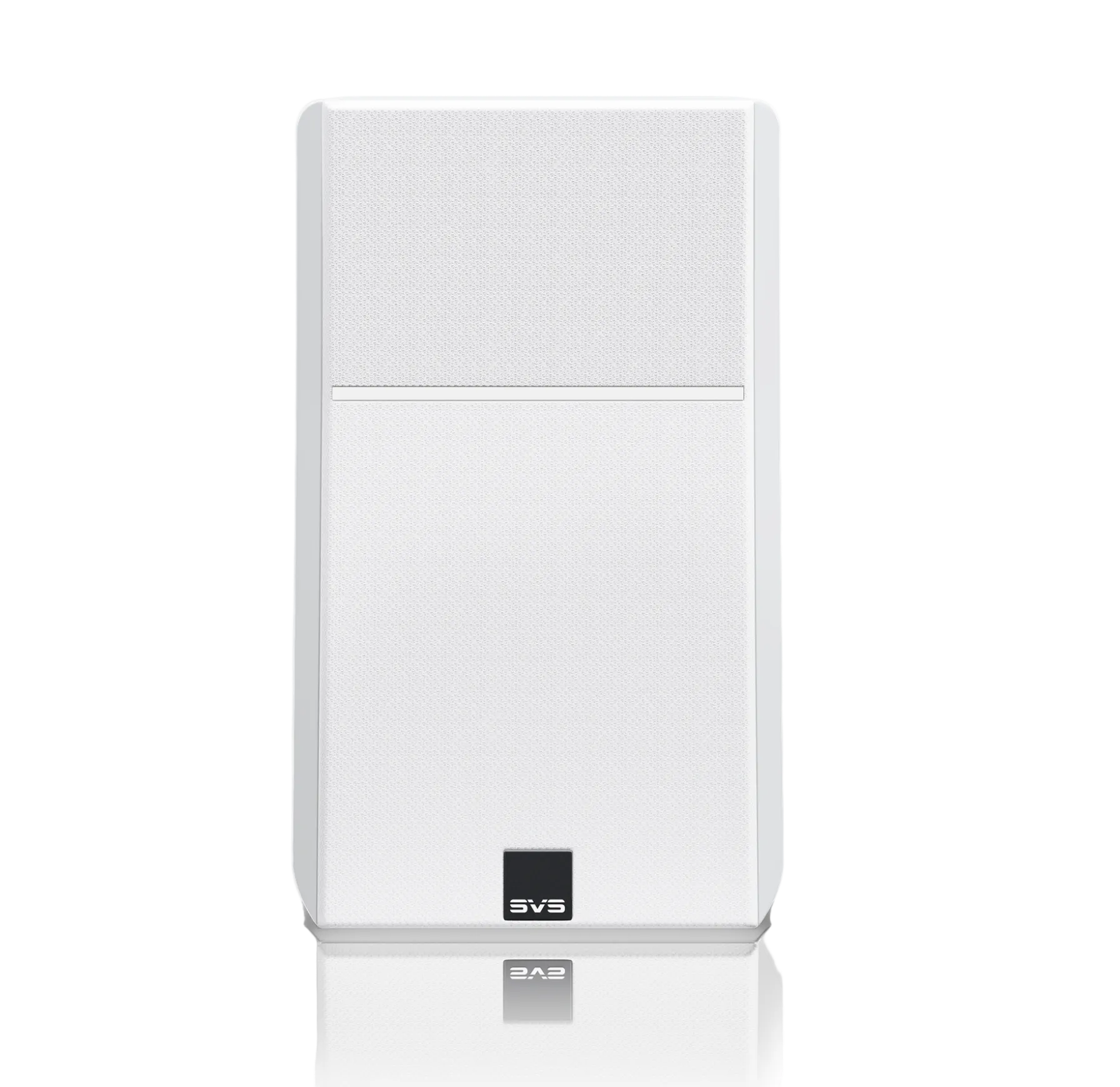 SVS Ultra Evolution Nano Bookshelf Speaker in Piano White Gloss, with Grille