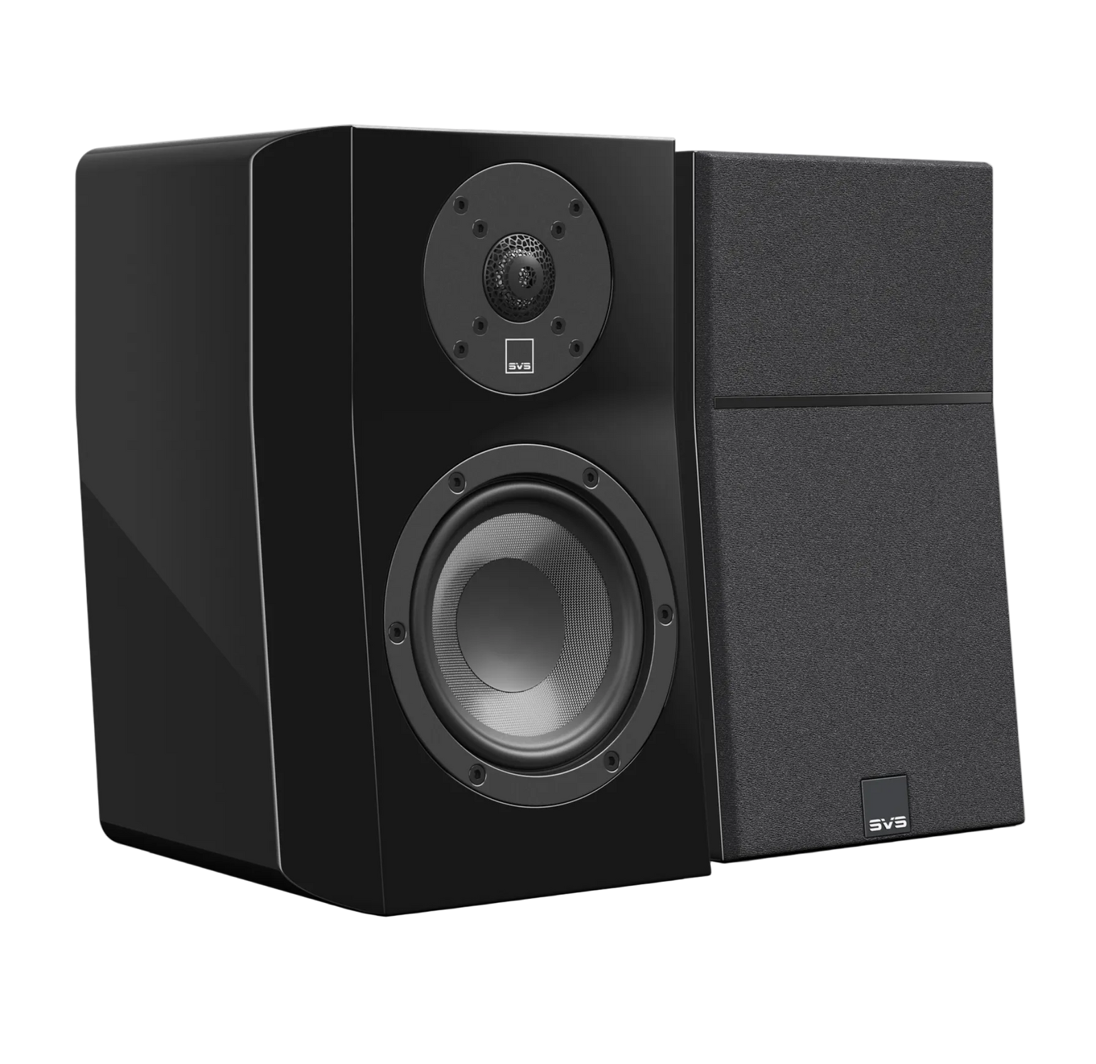 SVS Ultra Evolution Nano Bookshelf Speakers in Piano Black Gloss, pair