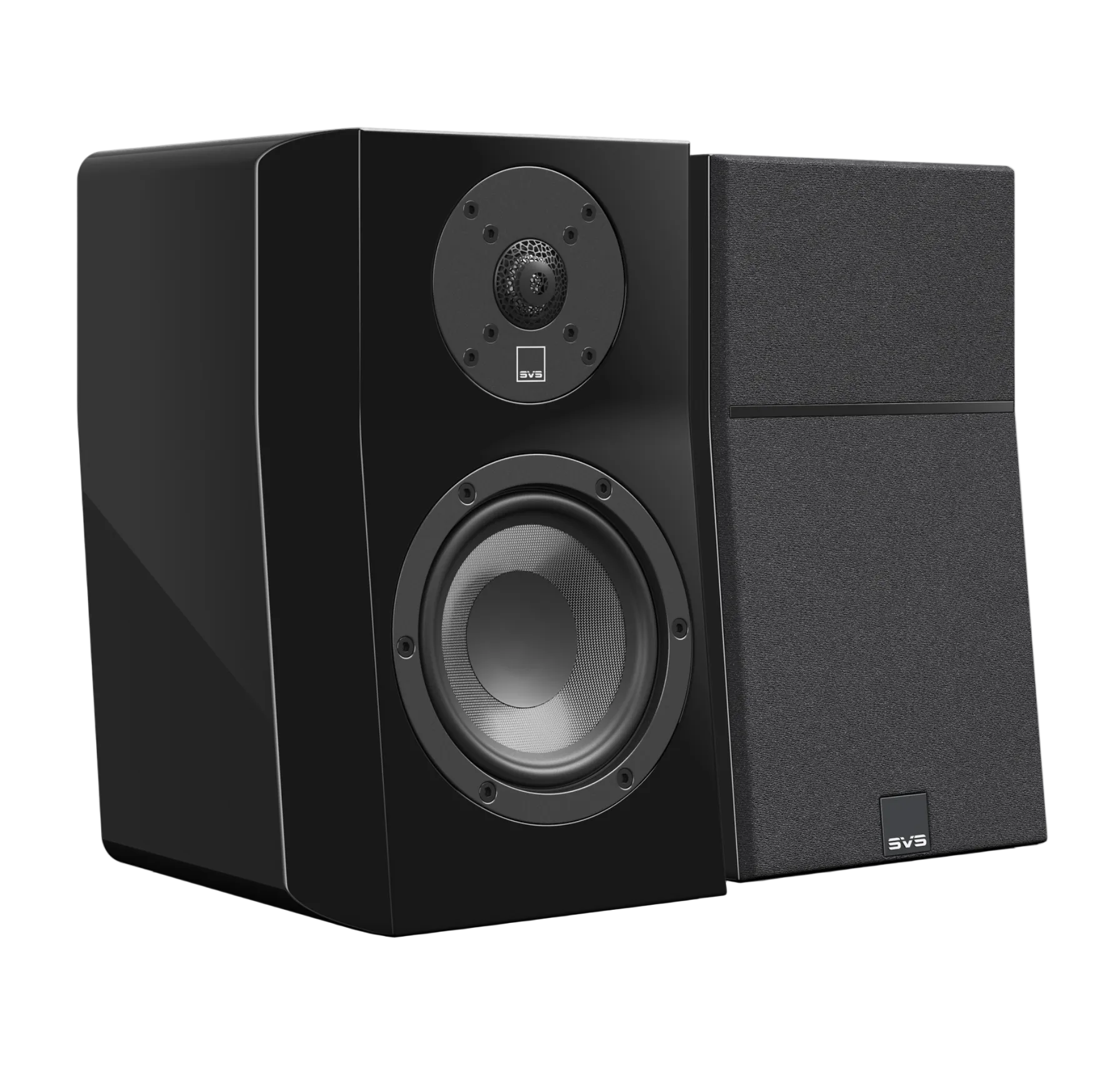 SVS Ultra Evolution Nano Bookshelf Speakers in Piano Black Gloss, pair
