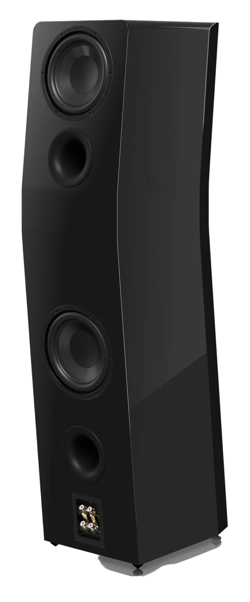 SVS Ultra Evolution Pinnacle Floorstanding Speaker, in Piano Black Gloss, individual rear
